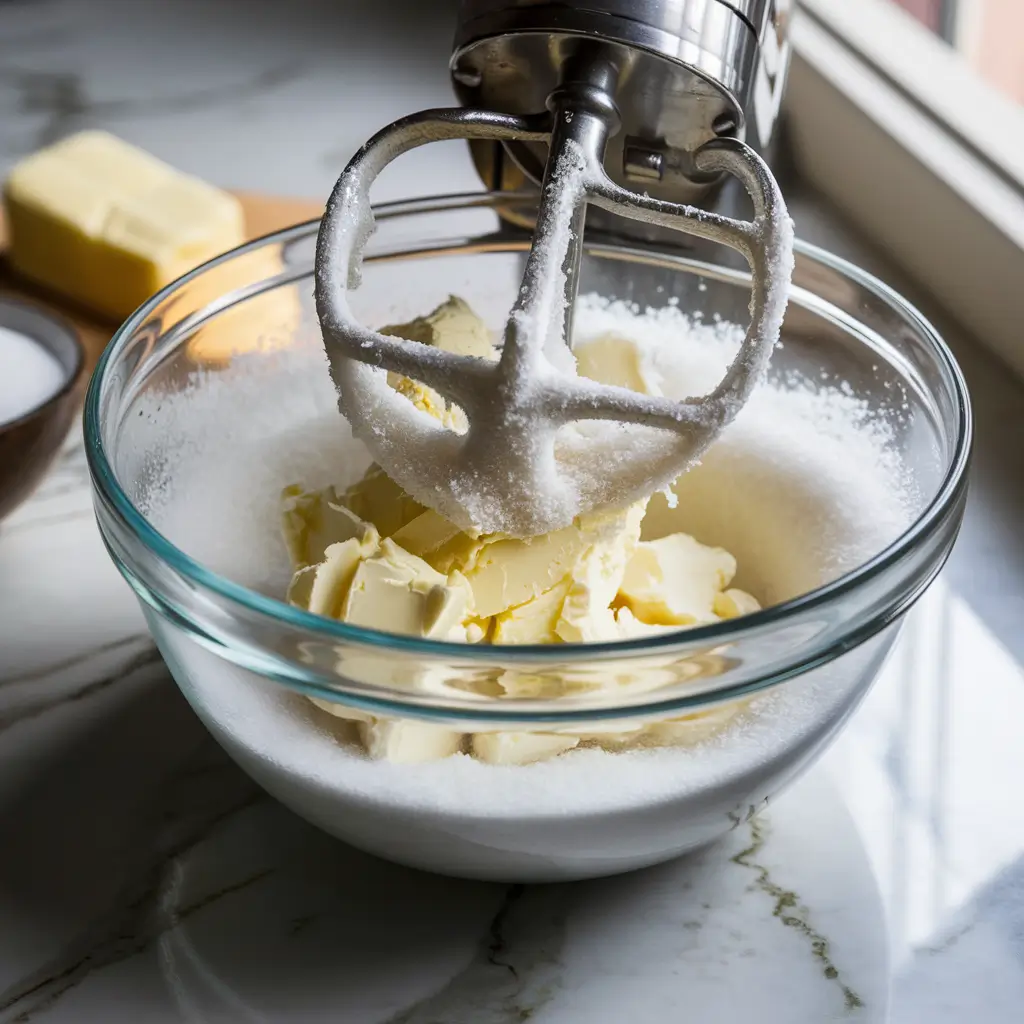 Creaming the Butter and Sugar